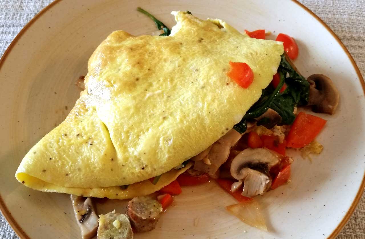 Delicious omelette!