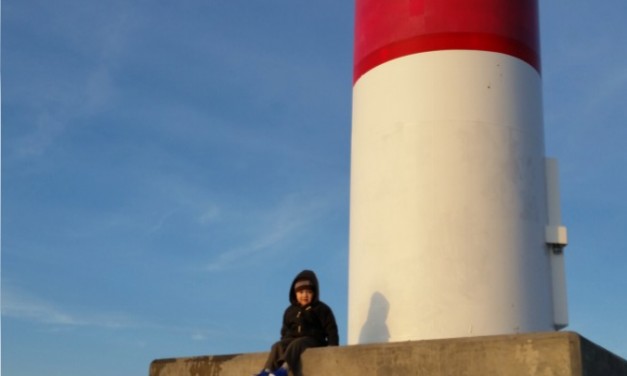 At Petoskey Pier on a Nice Spring Day