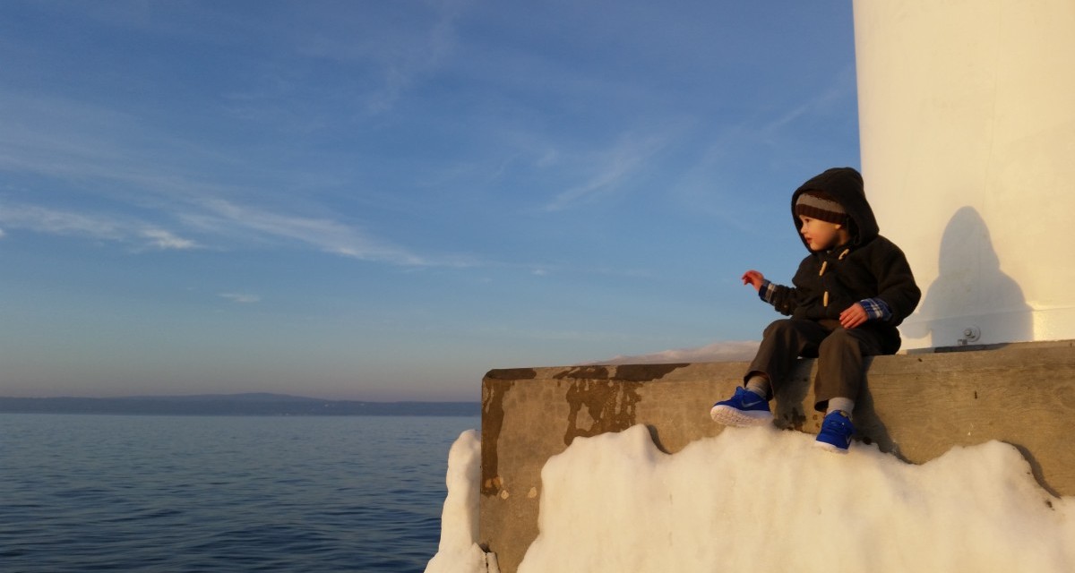 At Petoskey Pier on a Nice Spring Day