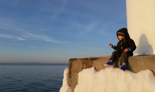 At Petoskey Pier on a Nice Spring Day
