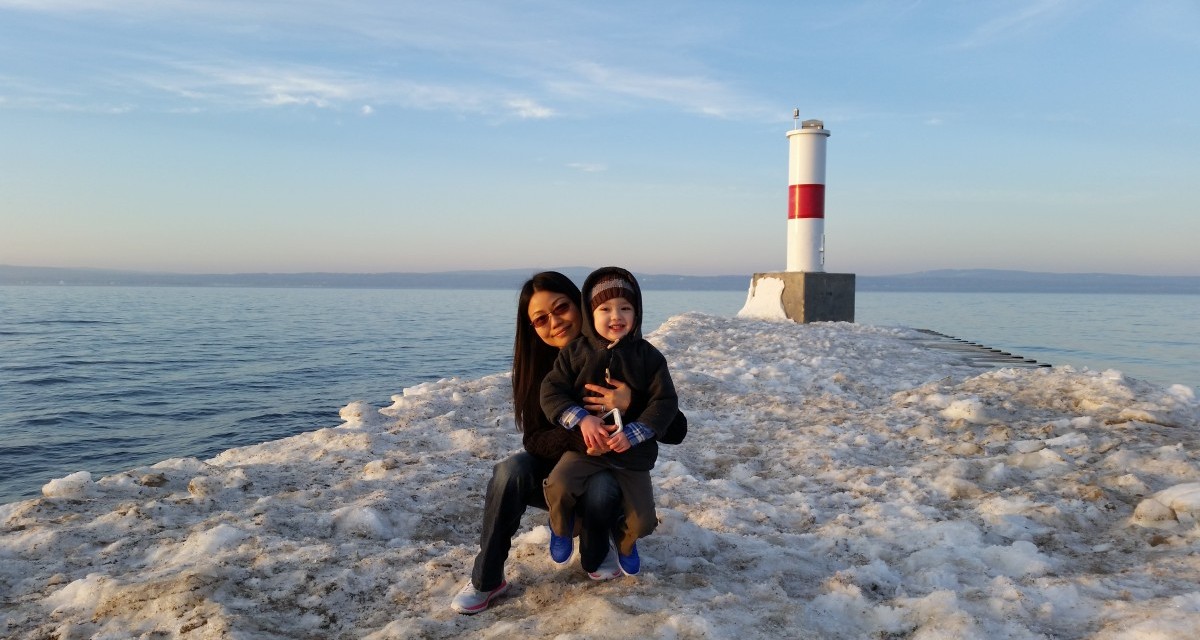At Petoskey Pier on a Nice Spring Day