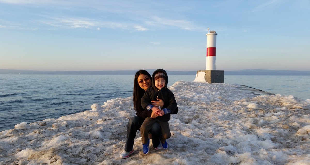 At Petoskey Pier on a Nice Spring Day