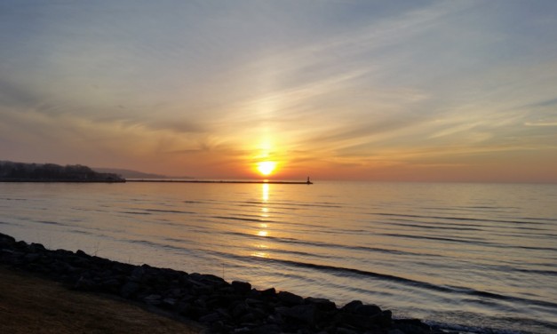 At Petoskey Pier on a Nice Spring Day
