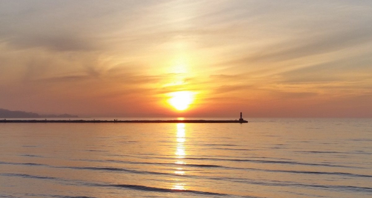 At Petoskey Pier on a Nice Spring Day