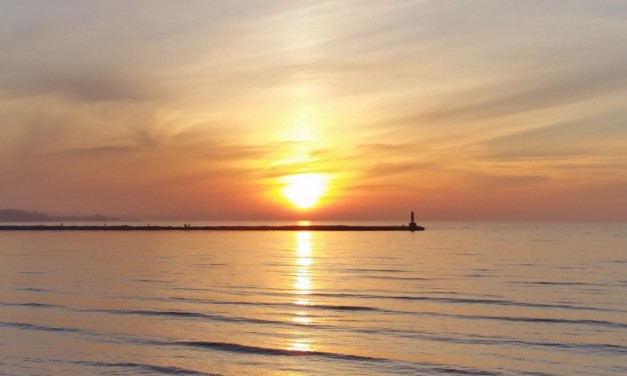 At Petoskey Pier on a Nice Spring Day